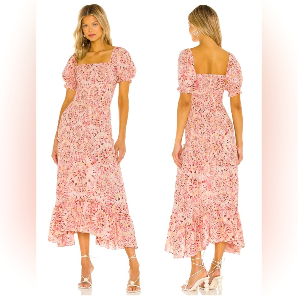 MISA LOS ANGELES Gemma Midi Dress - Rose Lemonade